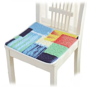 4Pcs Dining Chair Pads With Ties Soft Cotton Seat Cushions for Home Kitchen Office - Color Graffiti