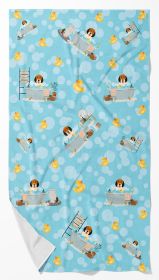 Petit Basset Griffon Veenden in Bathtub Bath Towel Large Oversized Plush Fitness Body Towel, Ultra Soft Absorbent Quick Drying, 42"L x 24"W