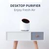 Portable Air Purifier 4000mAh Battery USB Rechargable Air Cleaner Desktop Electronic Filter Portable Negative Ion Remove Activated Carbon Sterilizer A