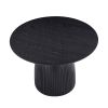 47.24 inch MDF Dining Table Kitchen Table Small Space Dining Table for Living Room, Kitchen, Home, Apartment Black