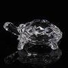 1pc Crystal Turtle Figurine, Miniature Tortoise Statue, Chinese Lucky Feng Shui Ornament For Home Office Desk Decoration Accessories Wedding