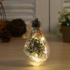 New Christmas decorations simulation bulbs Christmas tree decorations hanging plastic ball LED transparent Christmas ball