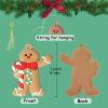 12pcs Gingerbread Man Ornaments for Christmas Tree Assorted Plastic and for Christmas Tree Hanging Decorations