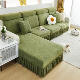 1 Pc Nordic High-end All Inclusive Sofa Cover with Breathable, Waterproof (Color: Green, size: 4-person seat)